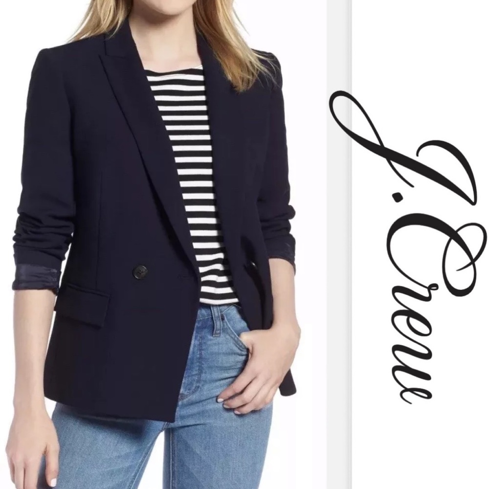 J Crew Dover Blazer Jacket Navy Sz 6 or Sz 12